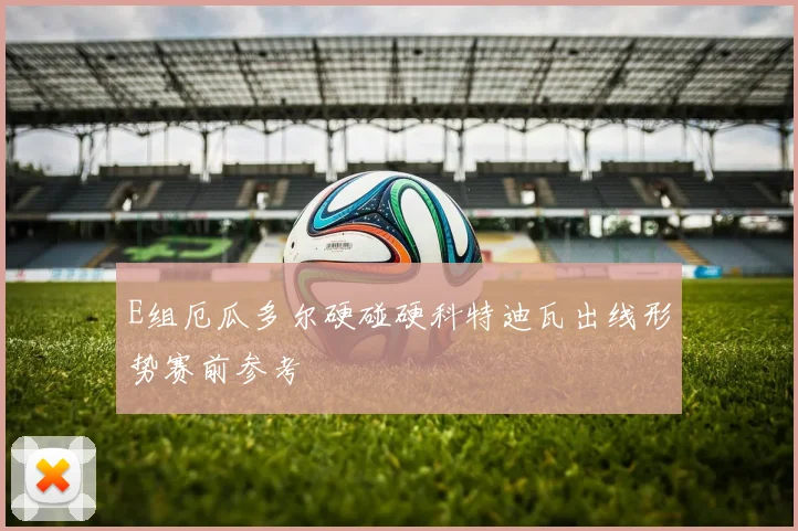E组厄瓜多尔硬碰硬科特迪瓦出线形势赛前参考