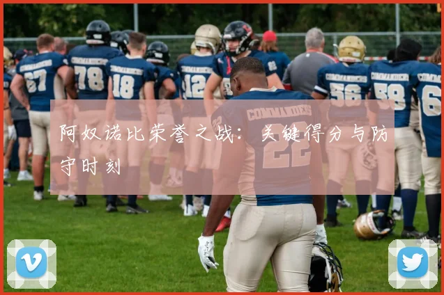 阿奴诺比荣誉之战：关键得分与防守时刻